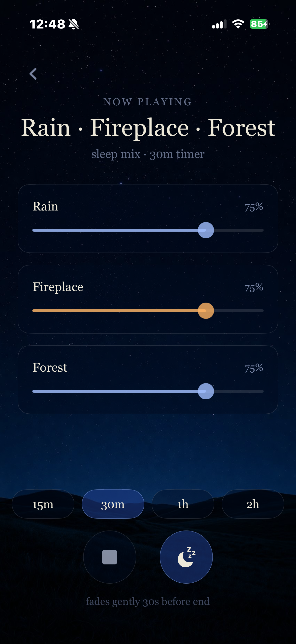 Drift mixer with sleep timer